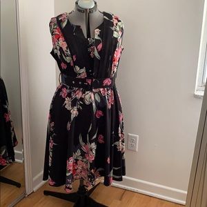 City Chic Black Dress Size M/18